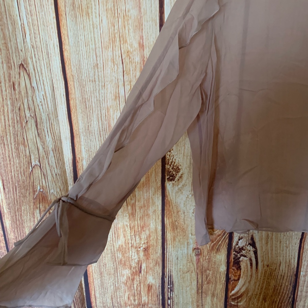 Lucky Brand Chiffon Blouse NWT Soft Pink! - Picture 3 of 6